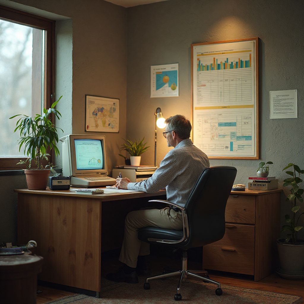 Fondatorul puterearo.com în primul birou